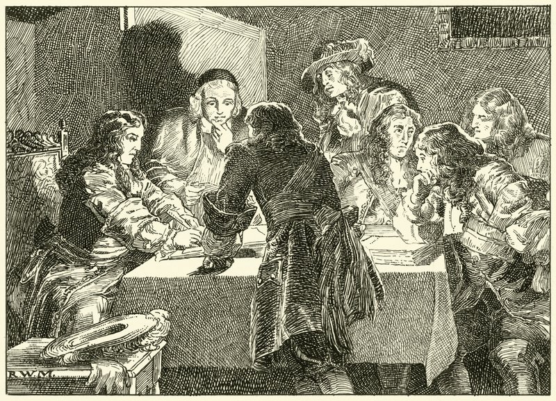 Ondertekening van de Uitnodiging aan Willem van Oranje door English School