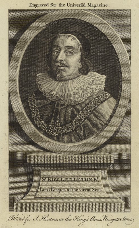 Sir Edward Littleton, Lord Keeper of the Great Seal door English School