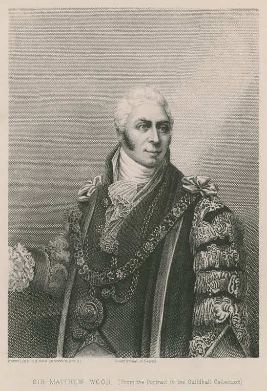 Sir Matthew Wood, Lord Mayor van Londen, 1809 door English School