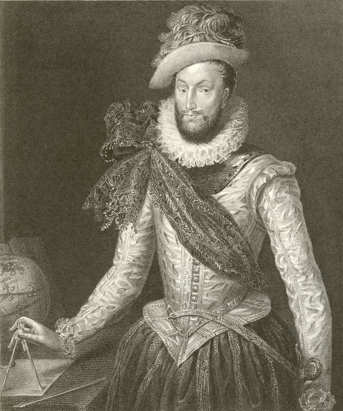 Sir Walter Raleigh door English School