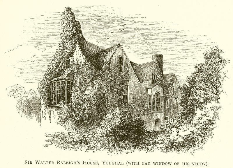 Huis van Sir Walter Raleigh, Youghal (met Erker van zijn studeerkamer) door English School