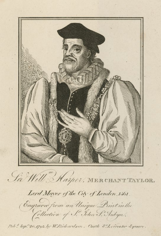 Sir William Harper, Merchant Taylor, Lord Mayor van Londen door English School