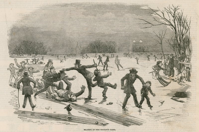 Schaatsen in de Regents Park door English School