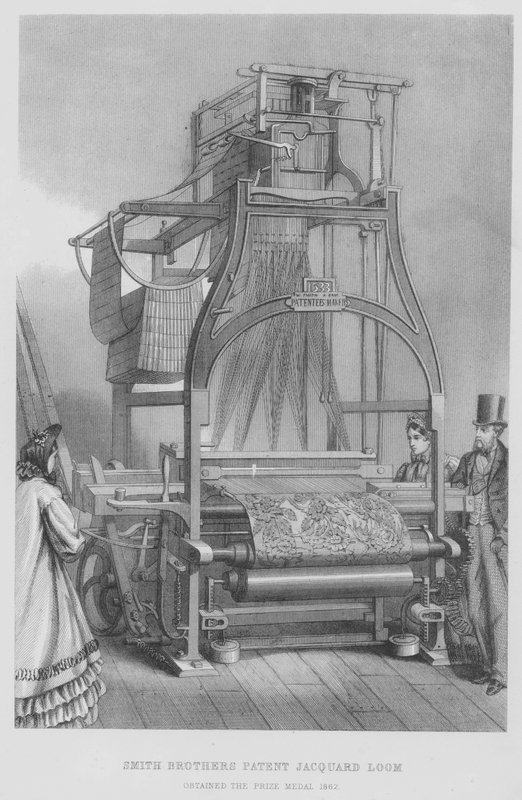 Smith Brothers Patent Jacquard Weefgetouw, Prijsmedaille 1862 door English School