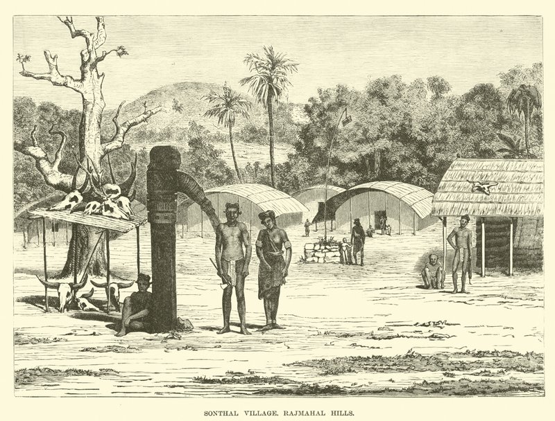 Sonthal Dorp, Rajmahal Heuvels door English School