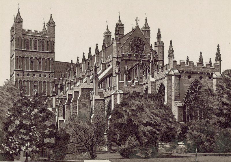Zuidoost, Exeter Kathedraal door English School