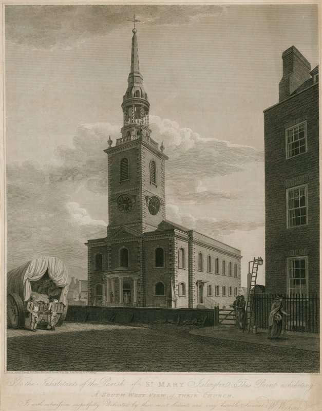 Zuidelijk aanzicht van de St. Mary