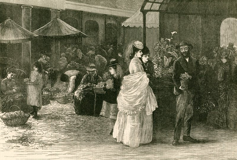 Lente in Covent Garden, Londen door English School