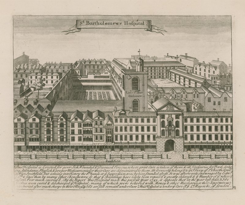 St. Bartholomews Hospital, Smithfield door English School