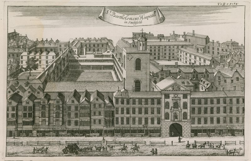 St. Bartholomews Hospital, Smithfield door English School