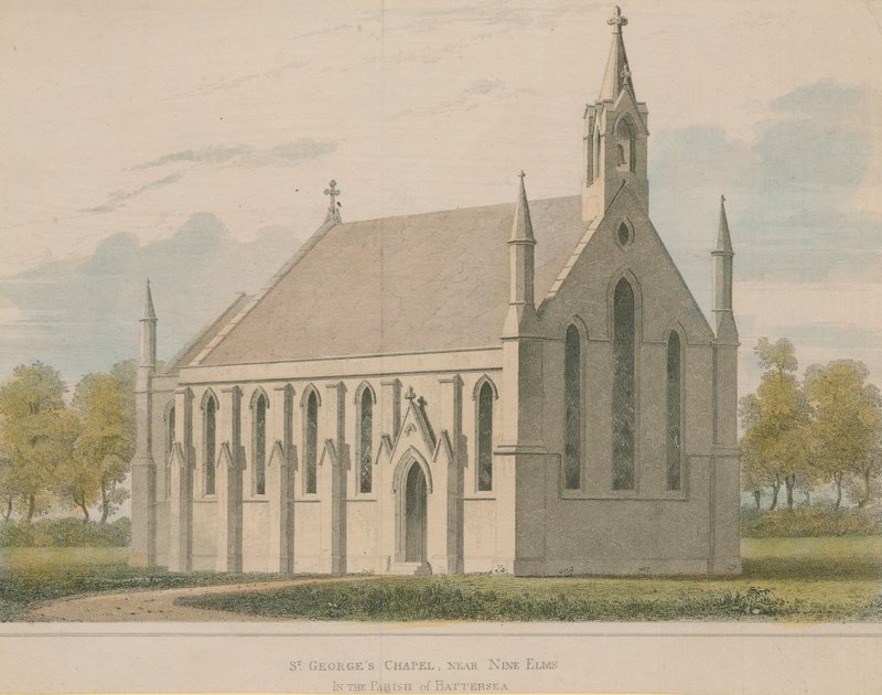 St Georges kapel in de parochie van Battersea door English School
