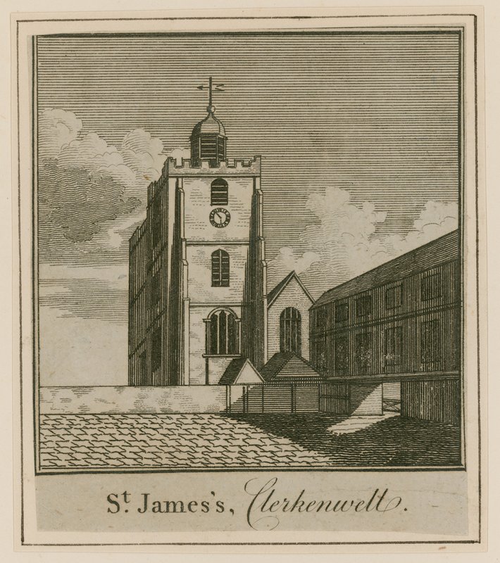 St Jamess Kerk, Clerkenwell door English School