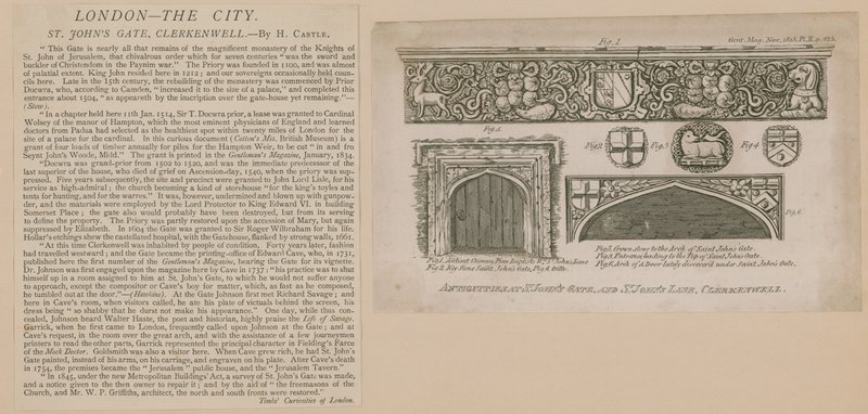 St Johns Poort, Clerkenwell door English School