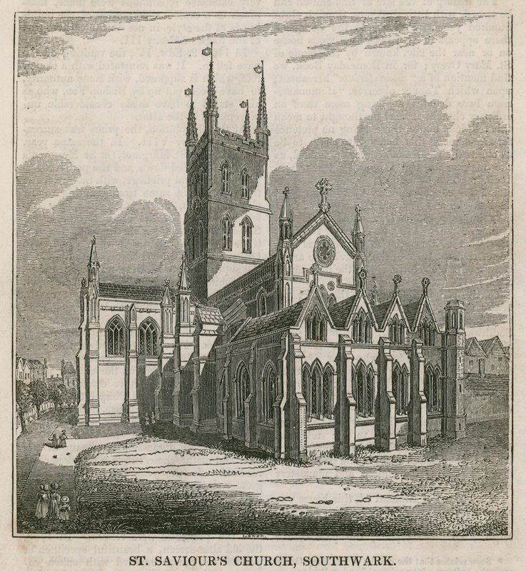 St Saviours Church, Southwark, Surrey door English School