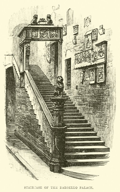 Trap van het Bargello Paleis door English School