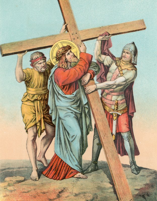 Station II Christus neemt het kruis op zijn schouder door English School