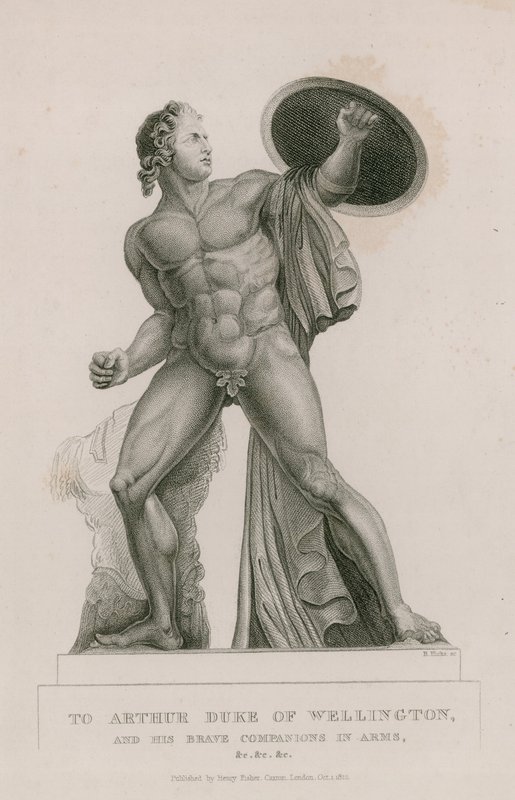 Standbeeld van Achilles in Hyde Park, Londen door English School
