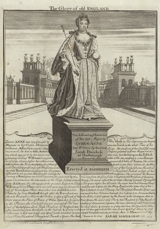 Standbeeld van Anne, Koningin van Groot-Brittannië door English School
