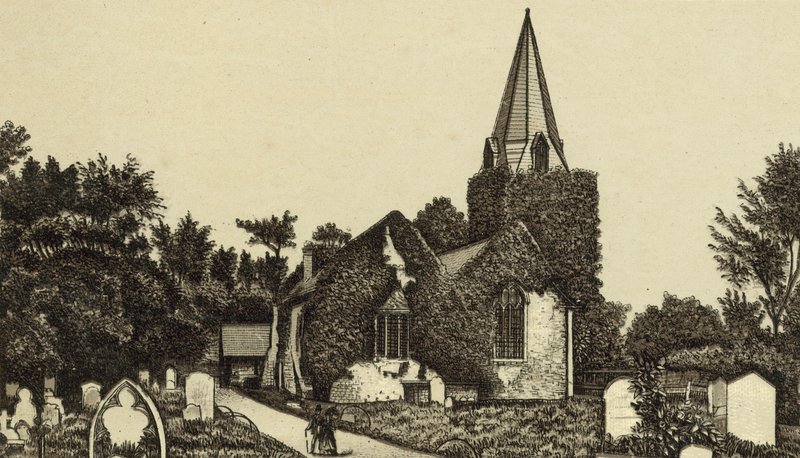 Stoke Poges Kerk door English School