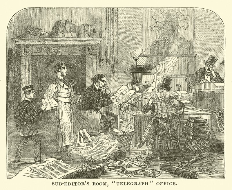Sub-redactiekamer, Telegraafkantoor door English School
