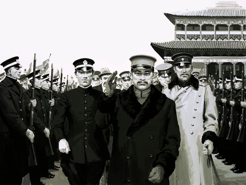 Sun keerde terug naar China en werd als held ontvangen door English School