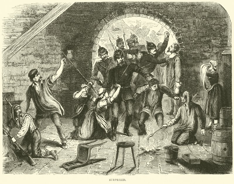 Verrast, januari 1871 door English School