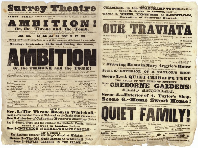 Surrey Theatre affiche door English School