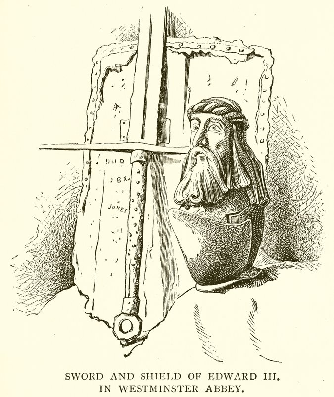 Zwaard en Schild van Eduard III in Westminster Abbey door English School