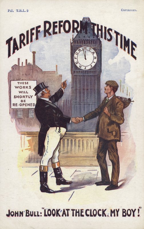 Tariefhervorming deze keer (kleurenlitho) door English School