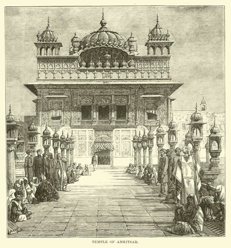 Tempel van Amritsar door English School