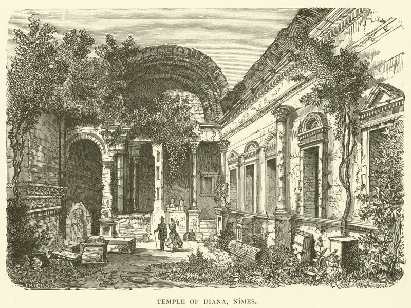 Tempel van Diana, Nîmes door English School