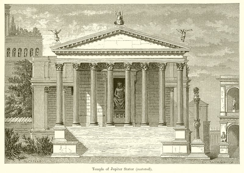 Tempel van Jupiter Stator (gerestaureerd) door English School
