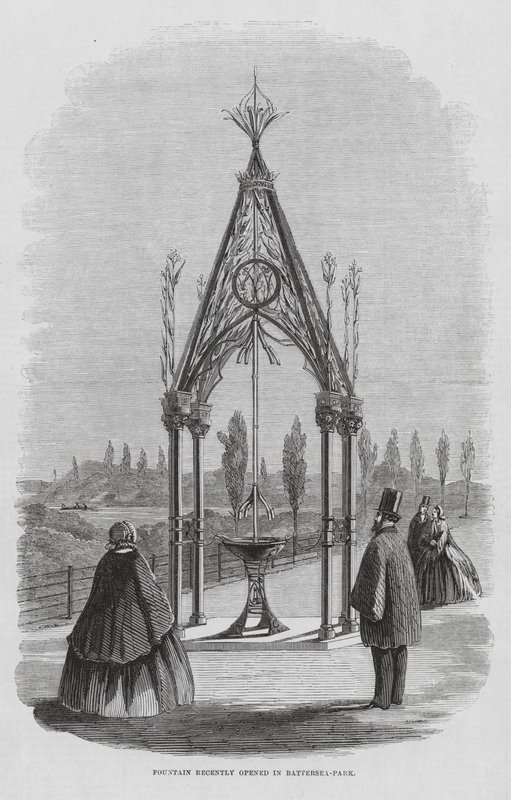 Teulon Fontein, Battersea Park, Londen, Engeland door English School