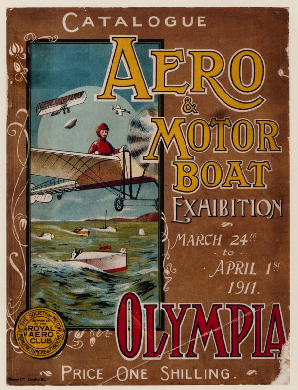 De Aero & Motorboot Tentoonstelling in Olympia, 1911 door English School