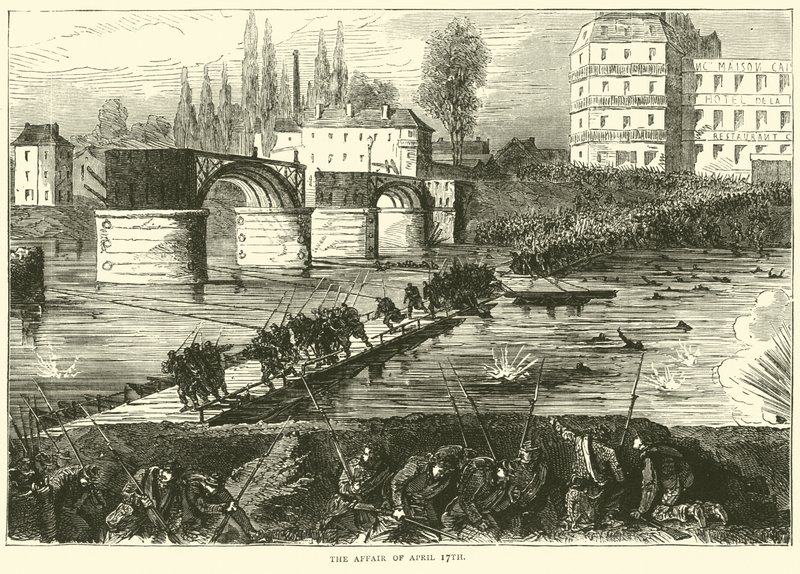 Het incident van 17 april, april 1871 door English School