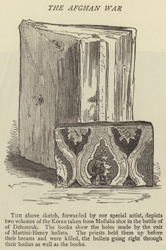 De Afghaanse Oorlog (gravure) door English School