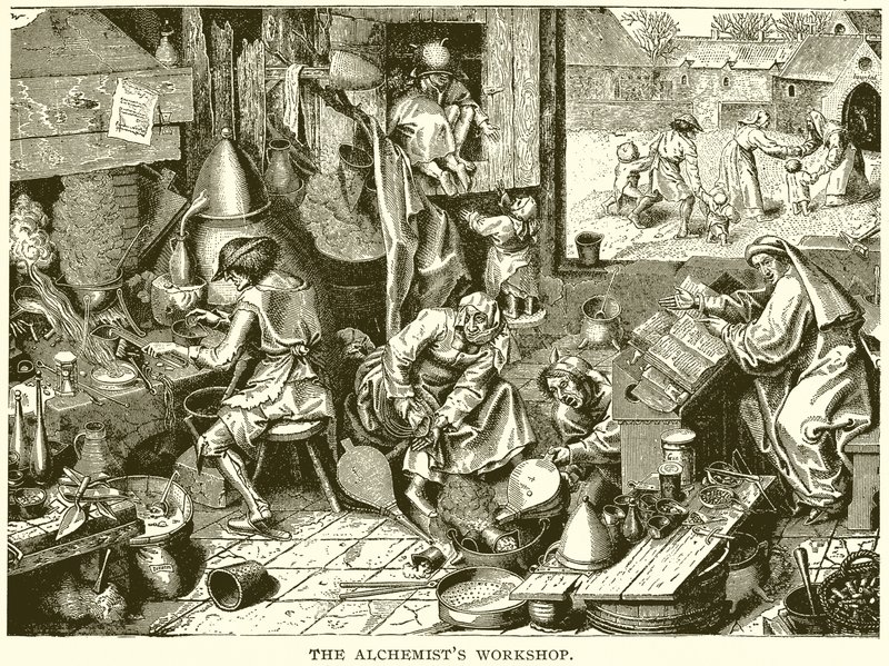 De Werkplaats van de Alchemist door English School