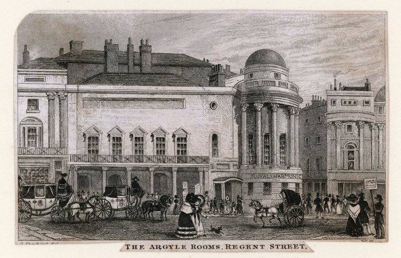 De Argyle Rooms, Regent Street door English School