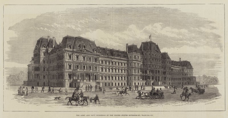 De Leger- en Marinegebouwen van de Amerikaanse Regering, Washington door English School