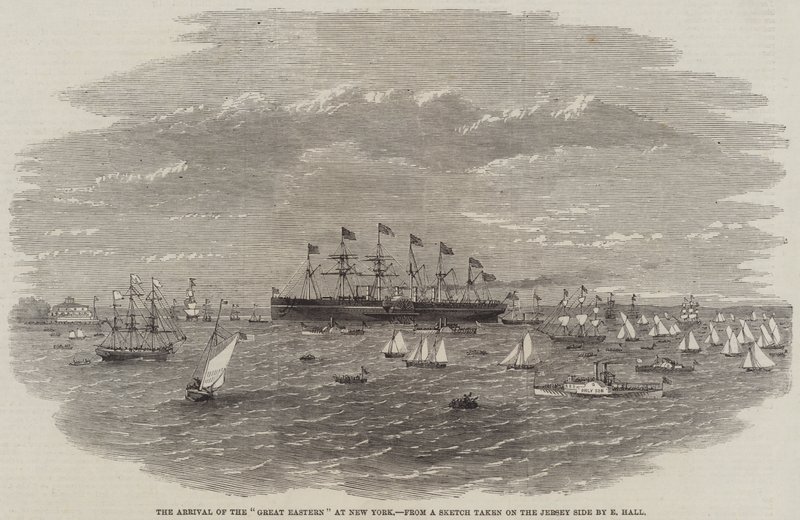 De Aankomst van de "Great Eastern" in New York door English School