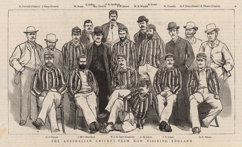 Het Australische cricketteam dat nu Engeland bezoekt door English School