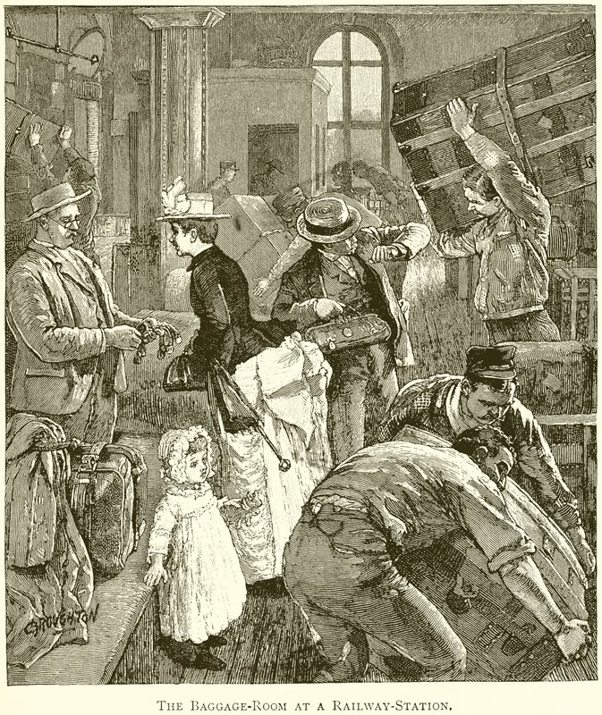De Bagageruimte op een Treinstation door English School