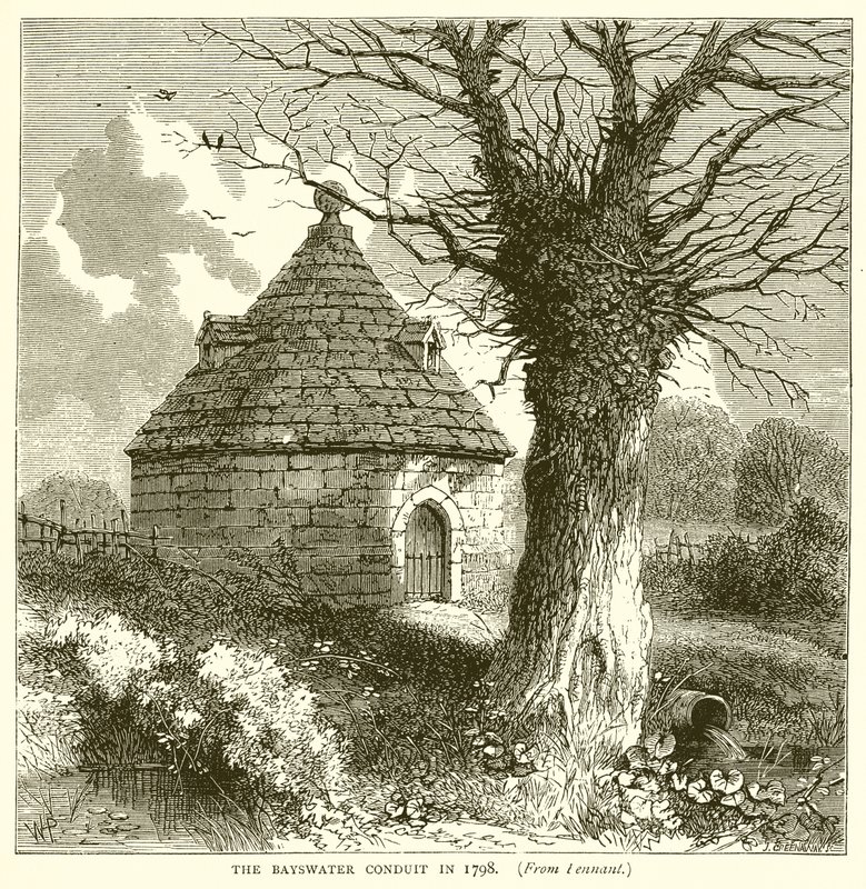 De Bayswater Conduit in 1798 door English School