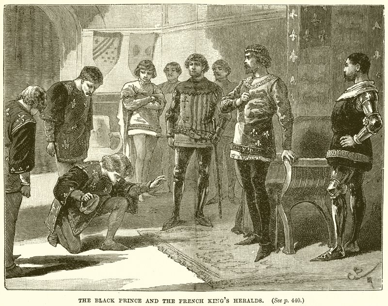 De Zwarte Prins en de herauten van de Franse koning door English School