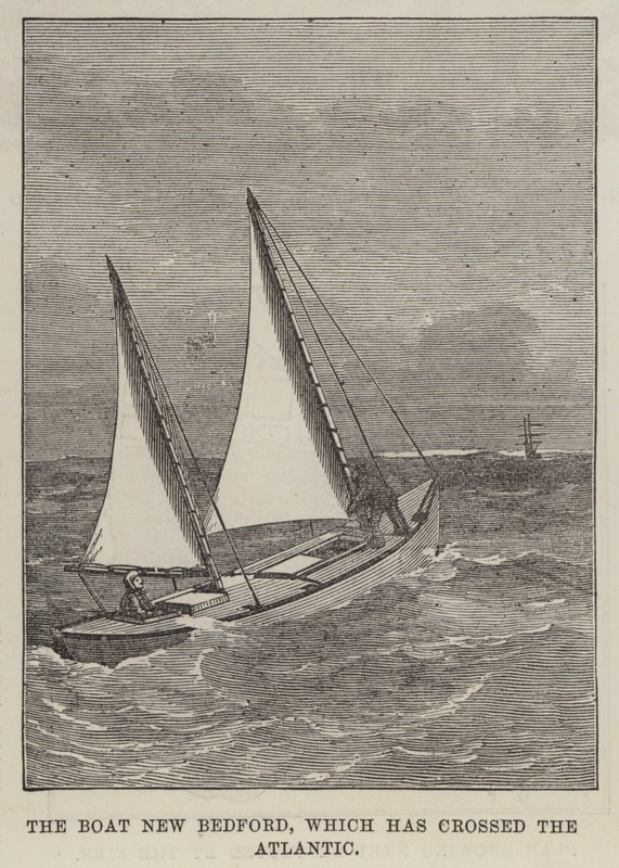 De boot New Bedford, die de Atlantische Oceaan is overgestoken door English School