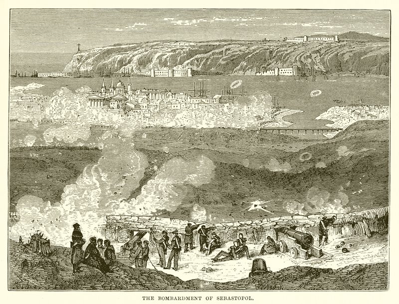 Het bombardement van Sebastopol door English School