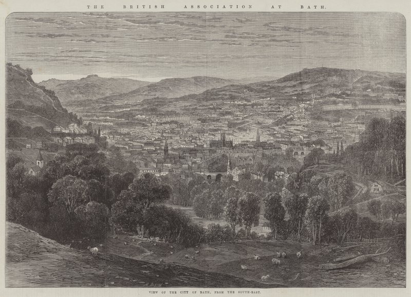 De Britse Vereniging in Bath, Uitzicht op de Stad Bath vanuit het Zuidoosten door English School