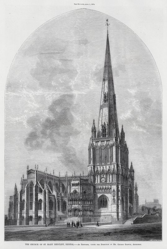 De kerk van St Mary Redcliff, Bristol door English School