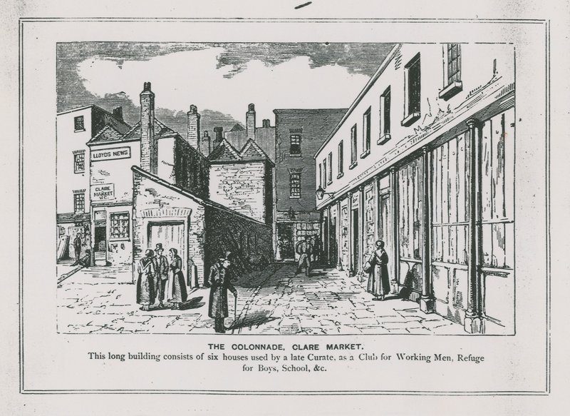 De Colonnade, Clare Market, Londen door English School