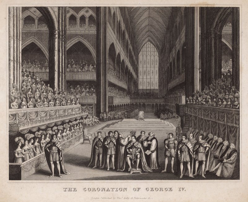 De Kroning van Koning George IV door English School